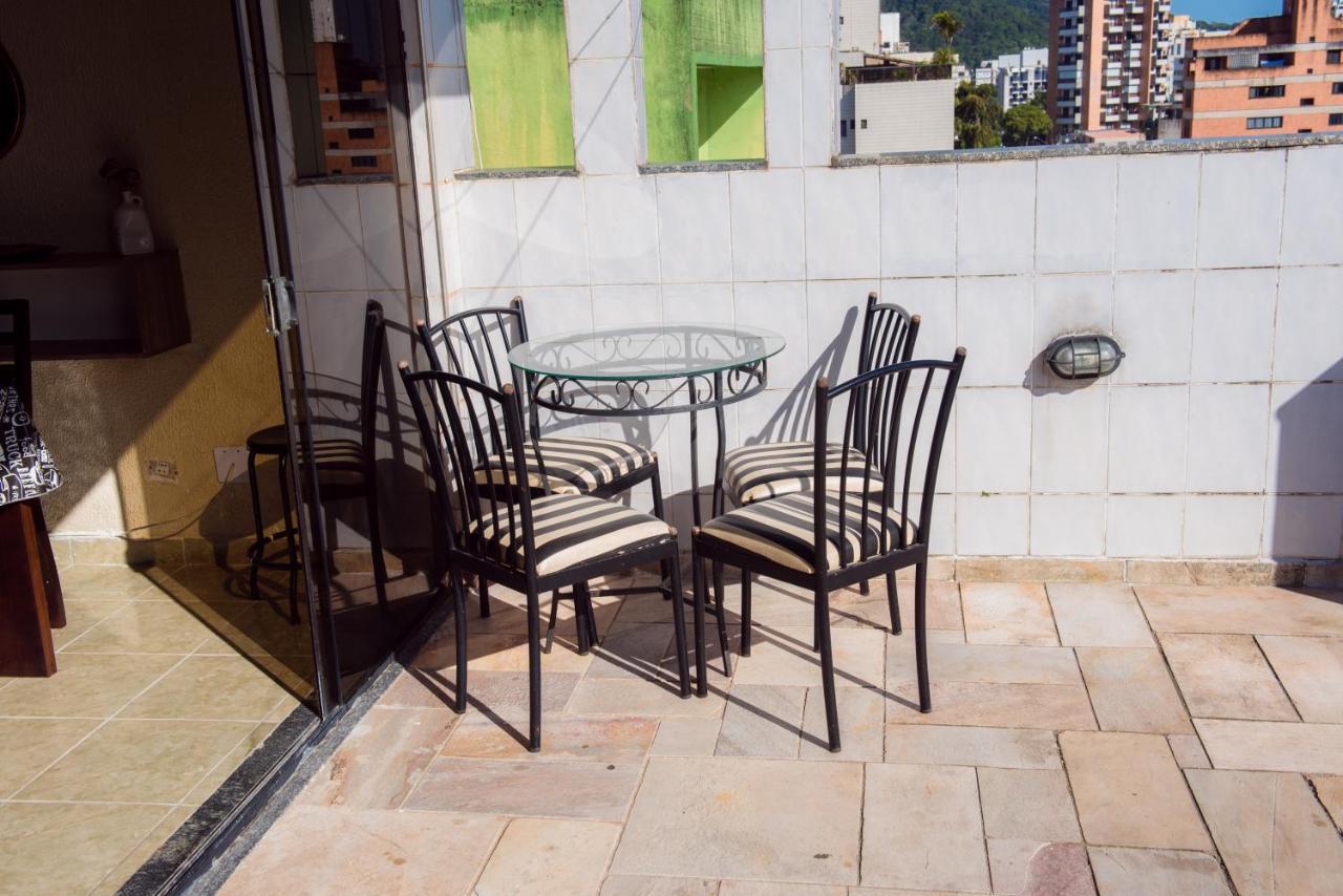 Cobertura Duplex Com Churrasqueira Guarujá Esterno foto